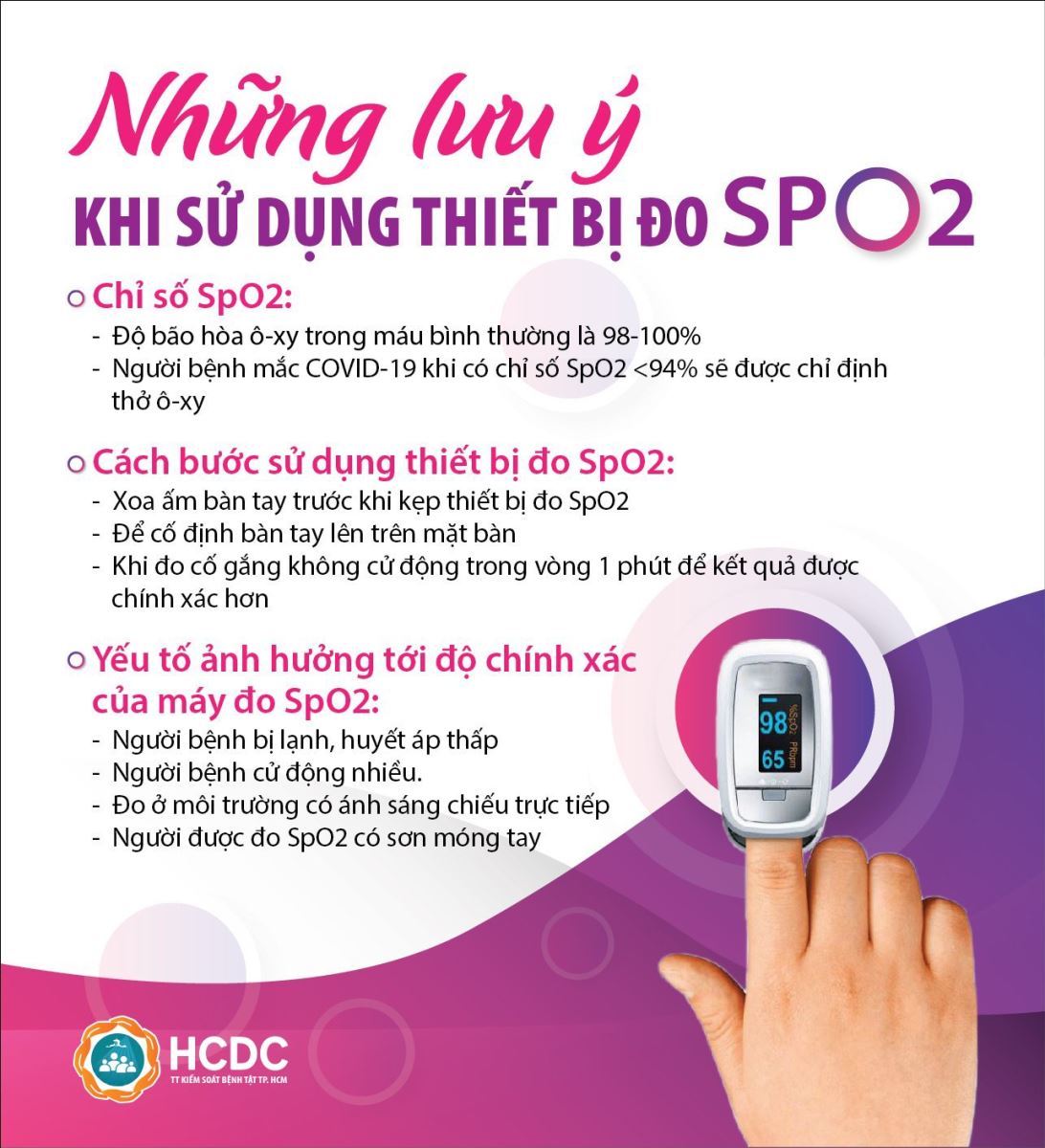 Những lưu ý khi sử dụng thiết bị đo SpO2