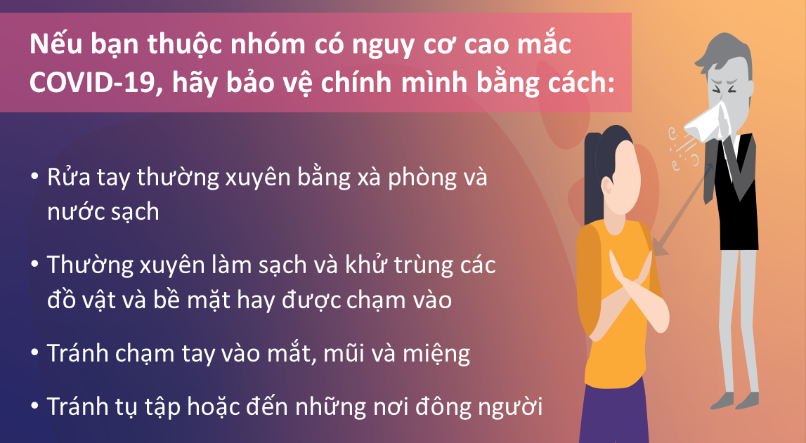 Những việc cần làm ngay nếu bạn thuộc nhóm nguy cơ cao mắc COVID-19